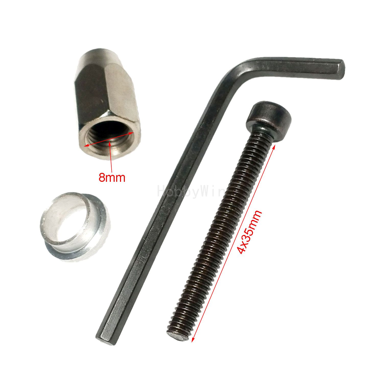 Rc Hobby Nut - Écrou hexagonal 8 mm et vis