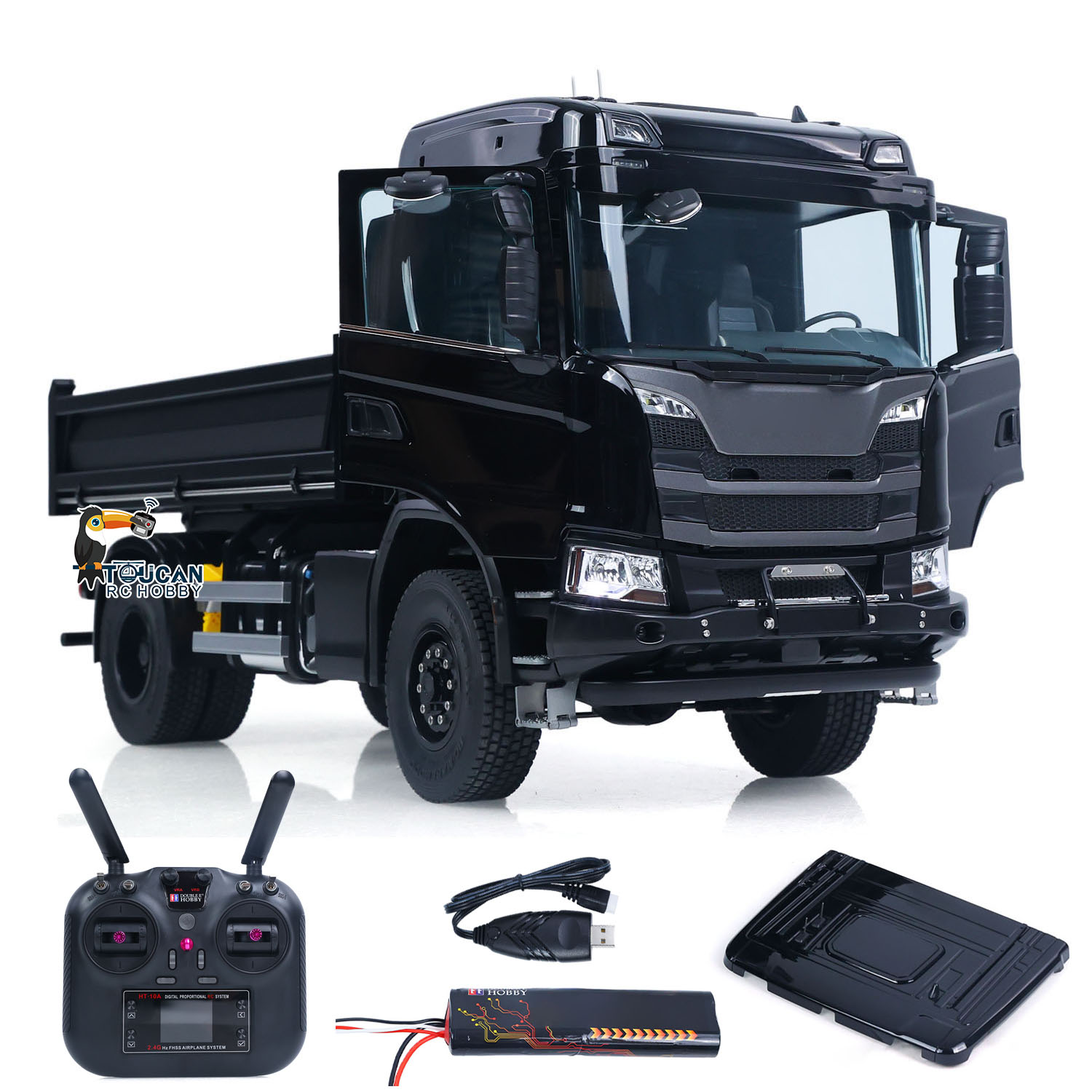 Rc Hobby Toucan - Camion benne télécommandé 4x4 CNC 1/14