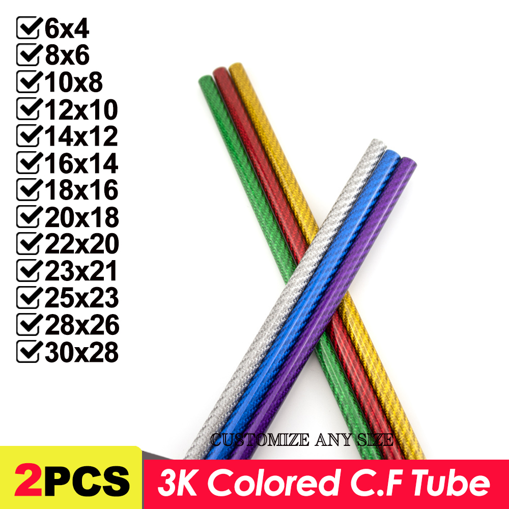Rc Hobby Youtube - Tube coloré en Fiber de carbone