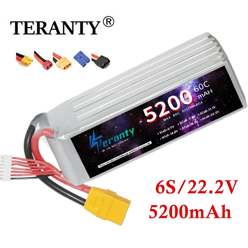 Rc Hobby Boat - TERANTY-Batterie Lipo 6S, 5200mAh, 22.2V 60C,