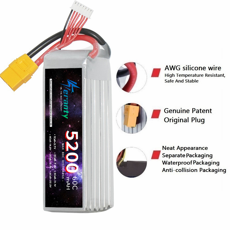 TERANTY-Batterie Lipo 6S, 5200 - Rc Hobby Boat avis et prix