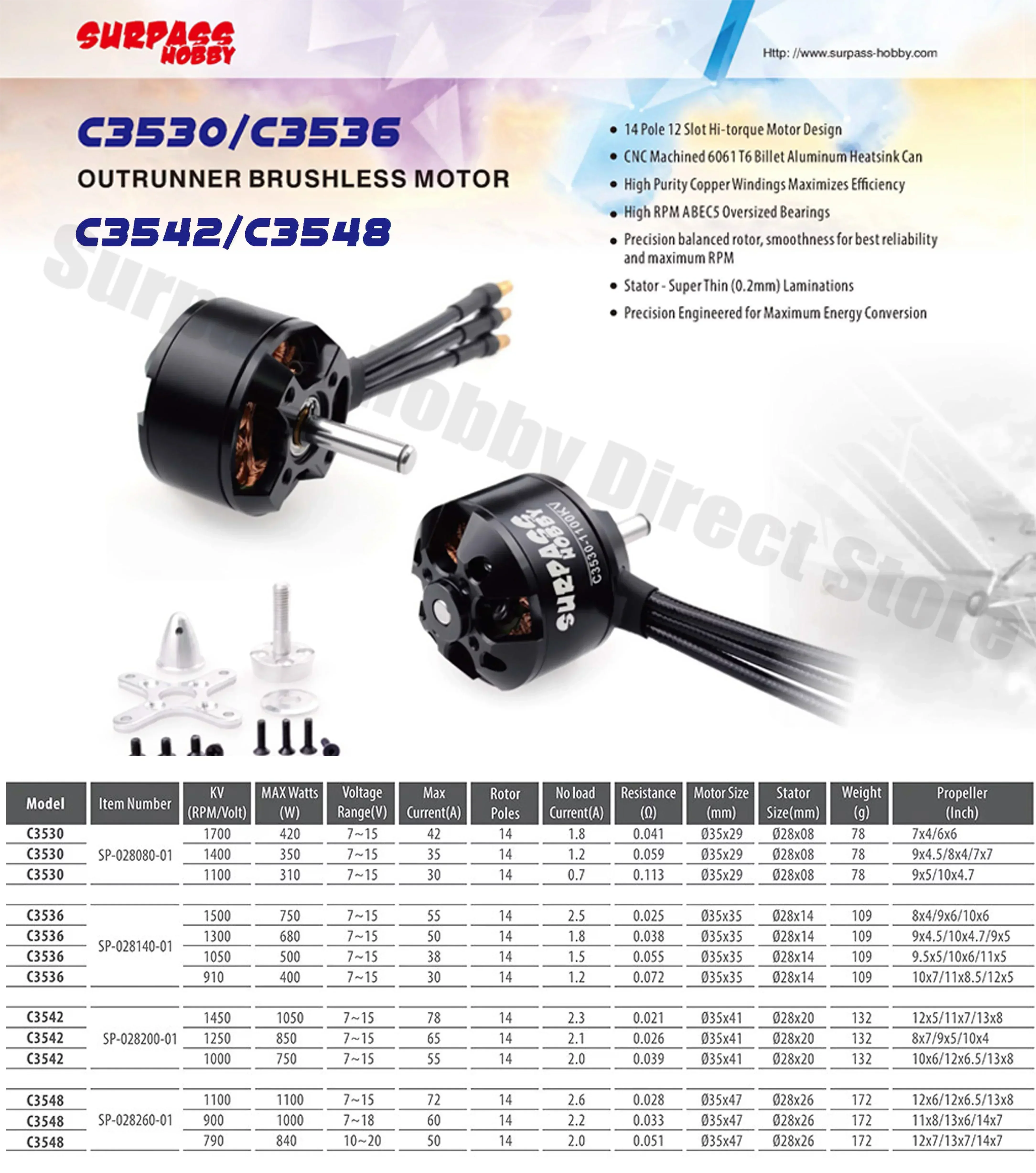 Surpass Hobby 2822 2830 3530 3 - Hobby Rc Quadcopters & Multirotors avis et prix