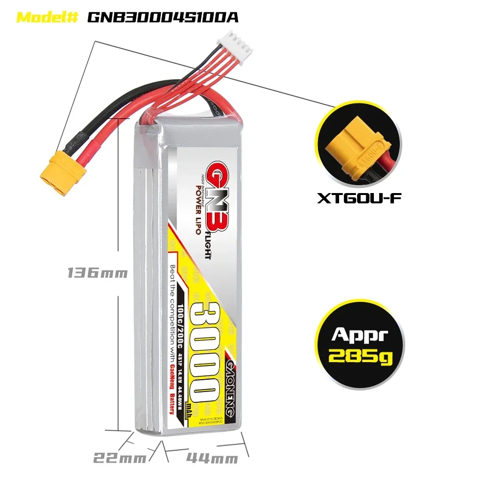 GAONENG GNB 3000mAh 4S 100C 20 - Rc Hobby Boat avis et prix