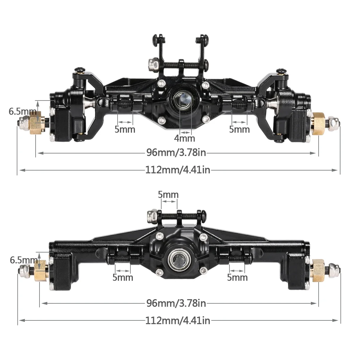 Essieu de portail avant et arr - Rc Crawler 4X4 avis et prix